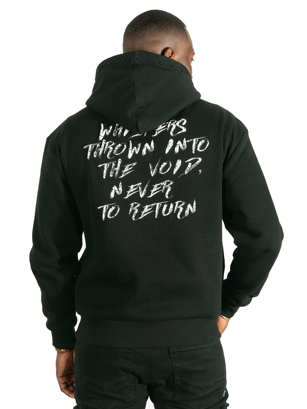 Fleece Hoodie | M4225 Rosario pull Over - Black