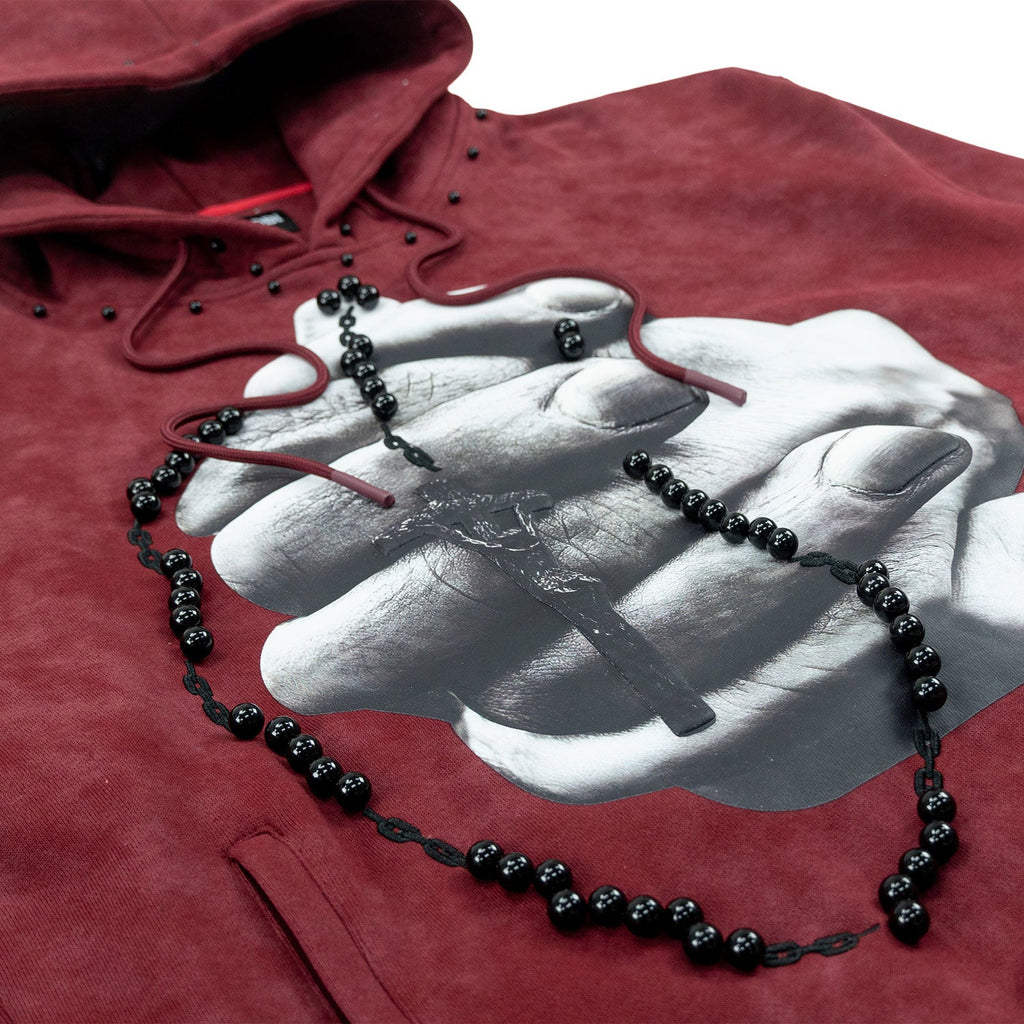 Fleece Hoodie | M4225 Rosario pull Over - Bugundy