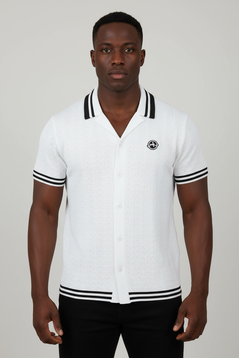 M423 Pescara Knit Shirt - White