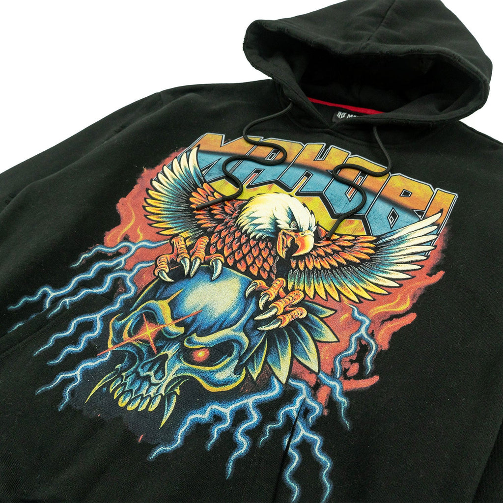 Fleece Hoodie | M4262 Atos Pull Over - Black