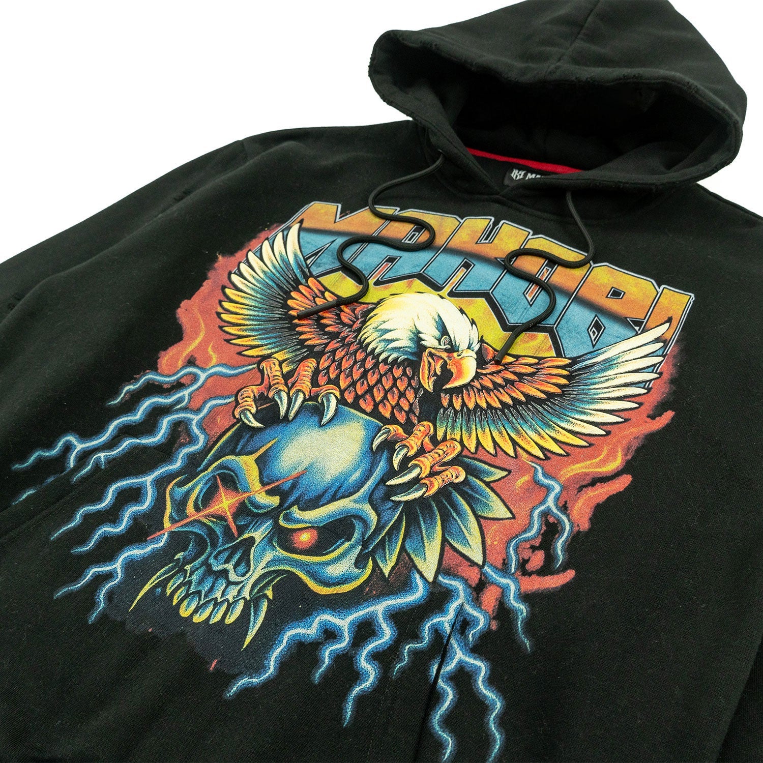 Fleece Hoodie | M4262 Atos Pull Over - Black