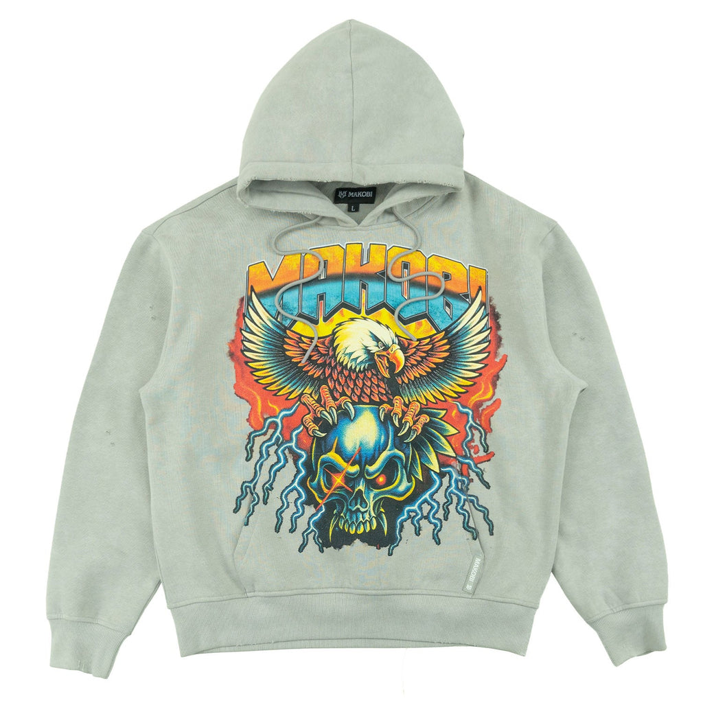 Fleece Hoodie | M4262 Atos Pull Over - Gray