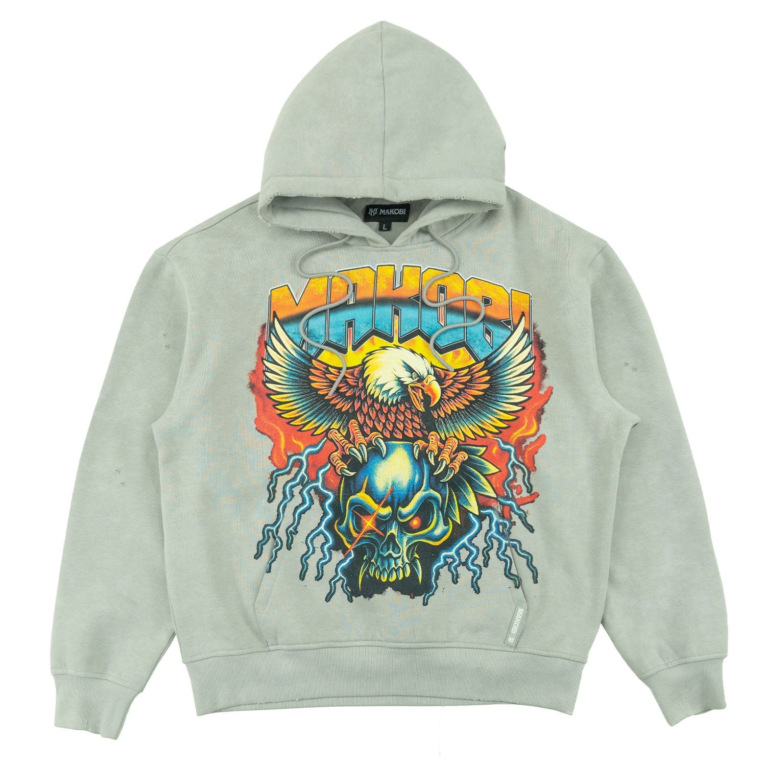 Fleece Hoodie | M4262 Atos Pull Over - Gray