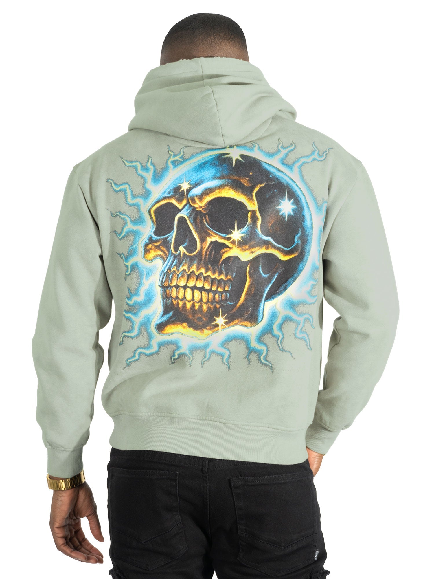 Fleece Hoodie | M4262 Atos Pull Over - Gray