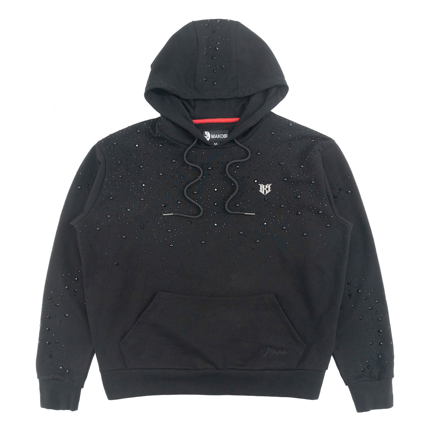 Fleece Hoodie | M4343  Romani Pull Over - Black