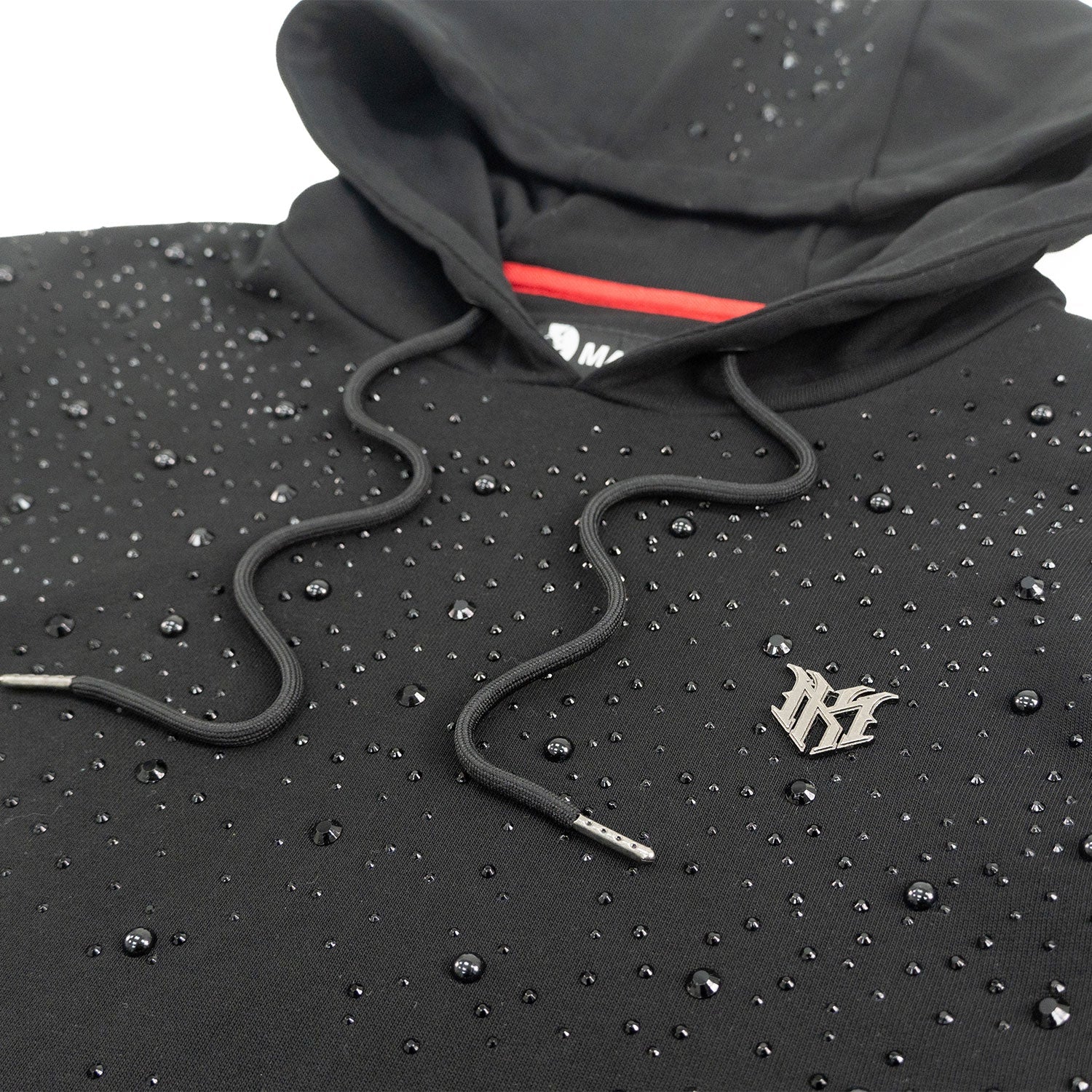 Fleece Hoodie | M4343  Romani Pull Over - Black