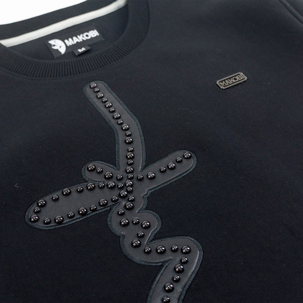 Sweatshirt | M4355 Lorenzo MK Crewneck - Black