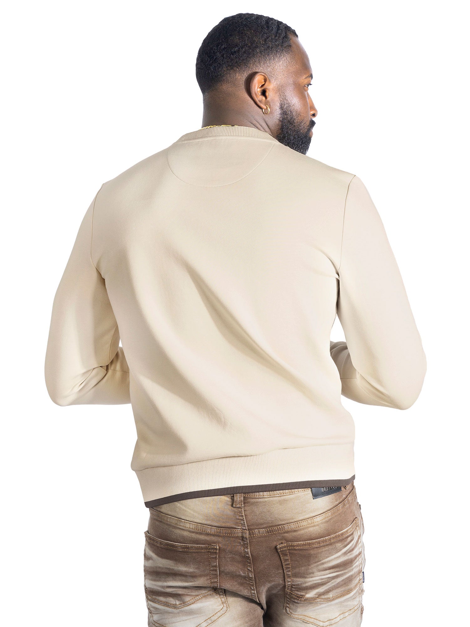 Sweatshirt | M4355 Lorenzo MK Crewneck - Khaki