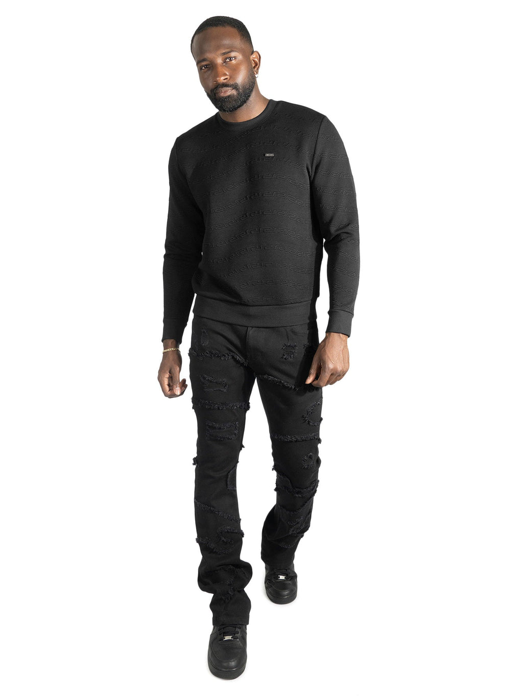 Sweatshirt | M4412 Bianco Crewneck - Black