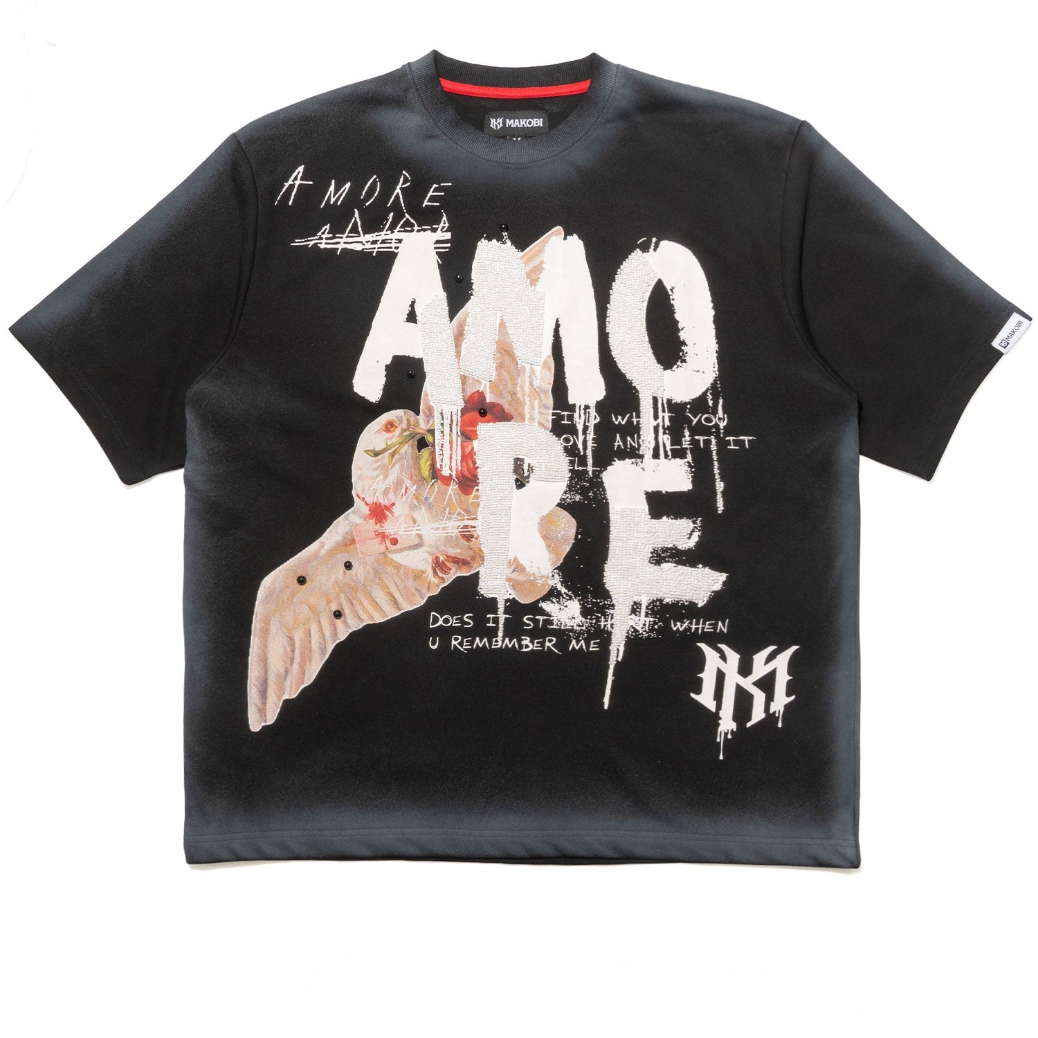M451  Amore T-shirt - Black (NOT SOLD SEPARATELY - Add M651 Shorts to your Cart)