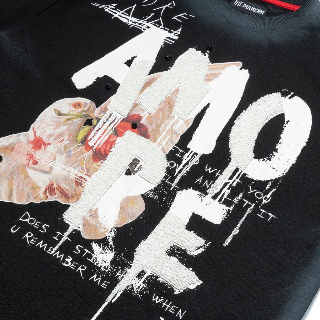 M451  Amore T-shirt - Black (NOT SOLD SEPARATELY - Add M651 Shorts to your Cart)