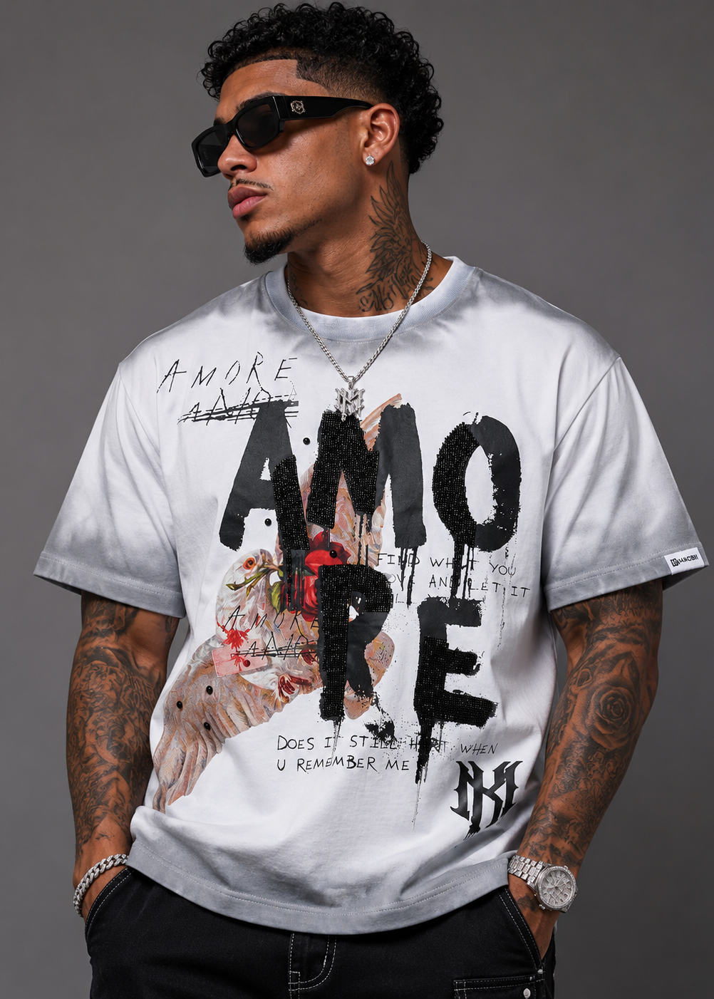 M451 Amore T-shirt - White (NOT SOLD SEPARATELY - Add M651 Shorts to your Cart)