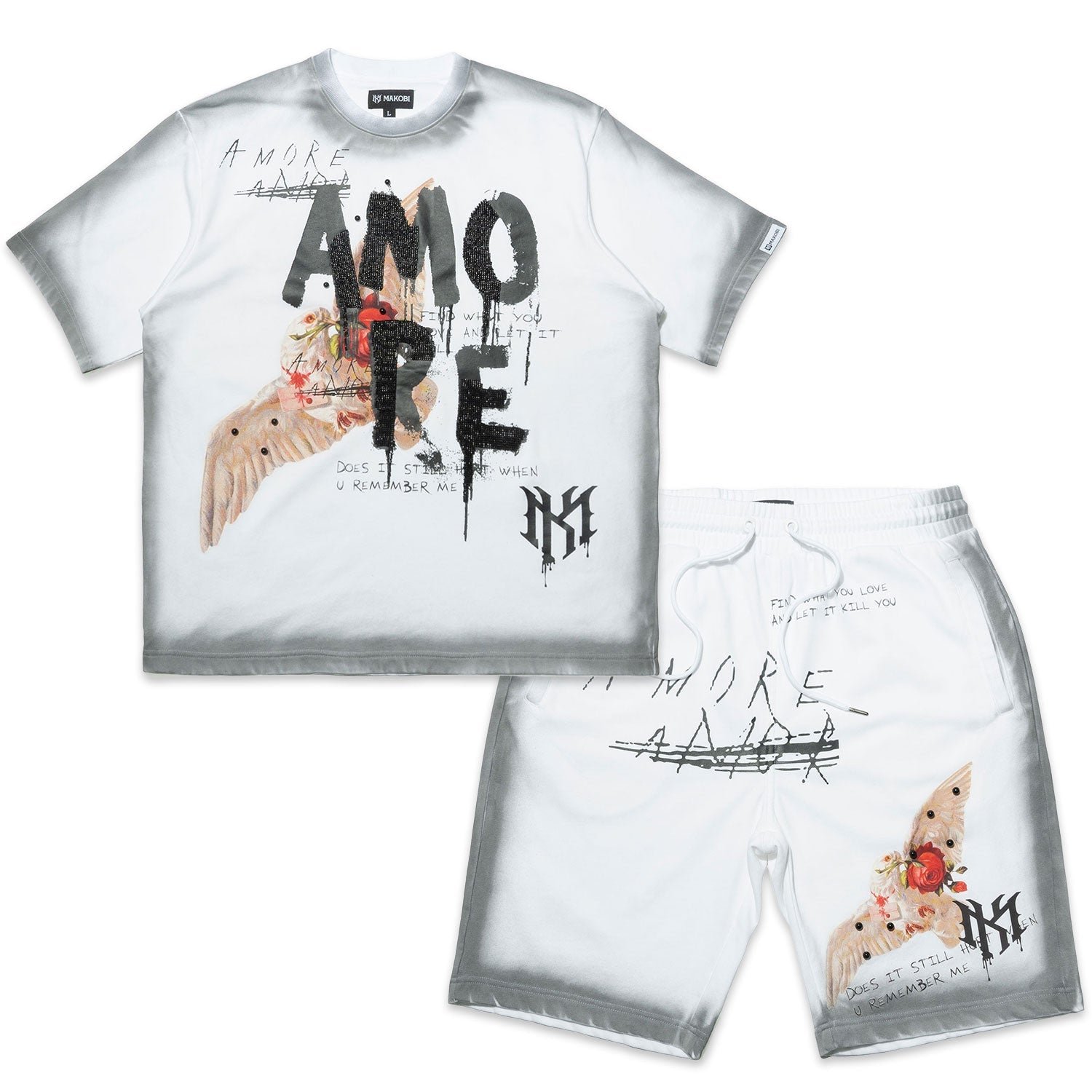 M451 Amore T-shirt - White (NOT SOLD SEPARATELY - Add M651 Shorts to your Cart)