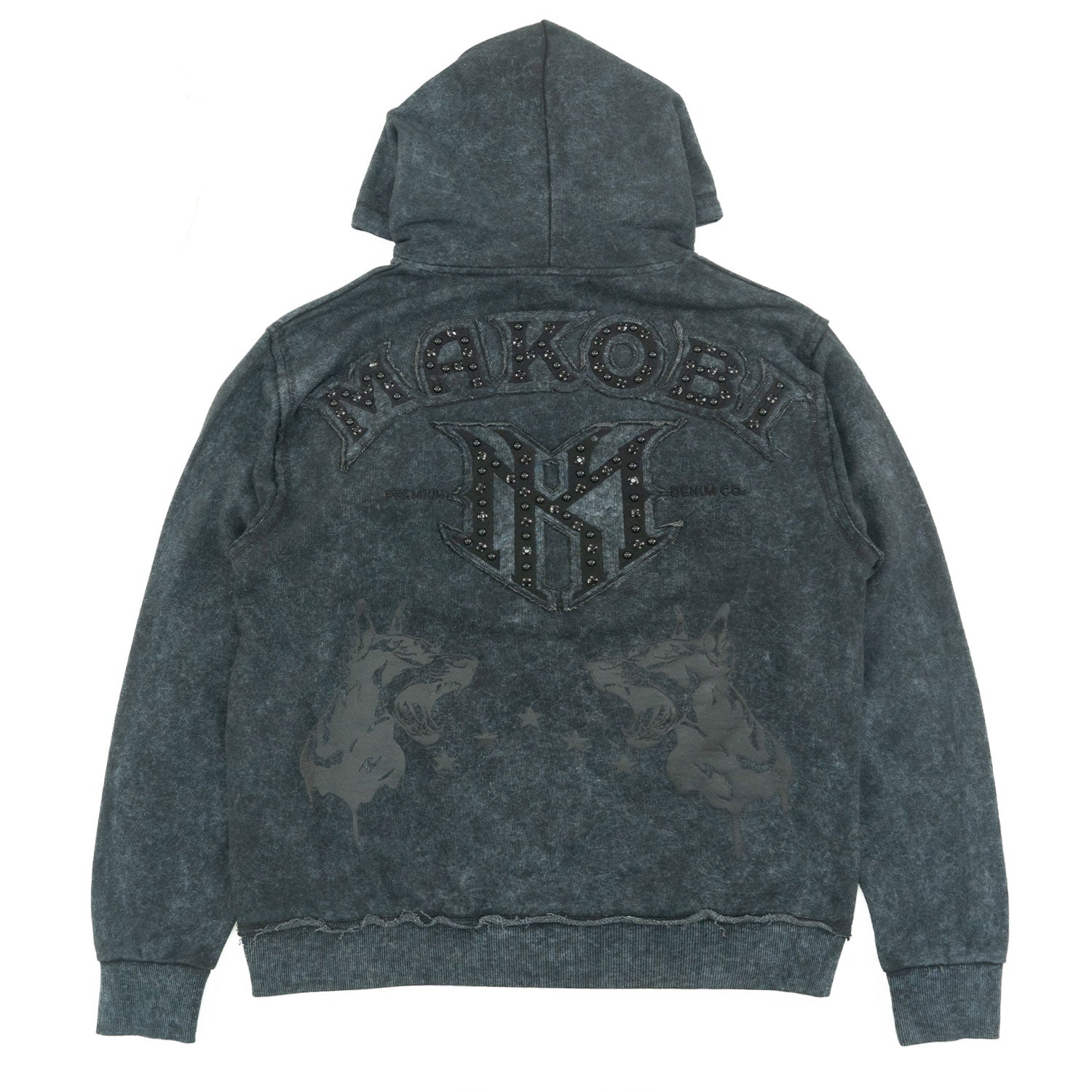 Fleece Hoodie | M4557 Sartoni Pull Over - Black