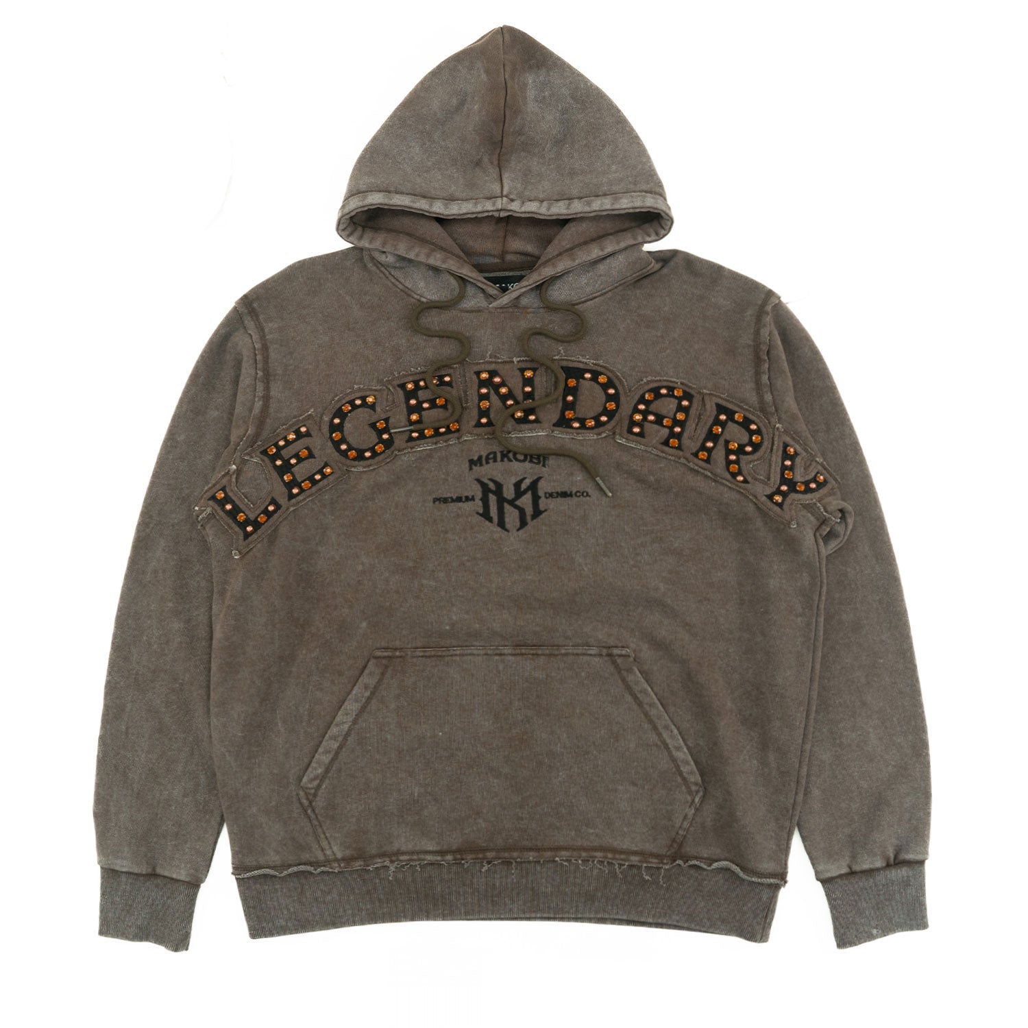 Fleece Hoodie | M4557 Sartoni Pull Over- Brown