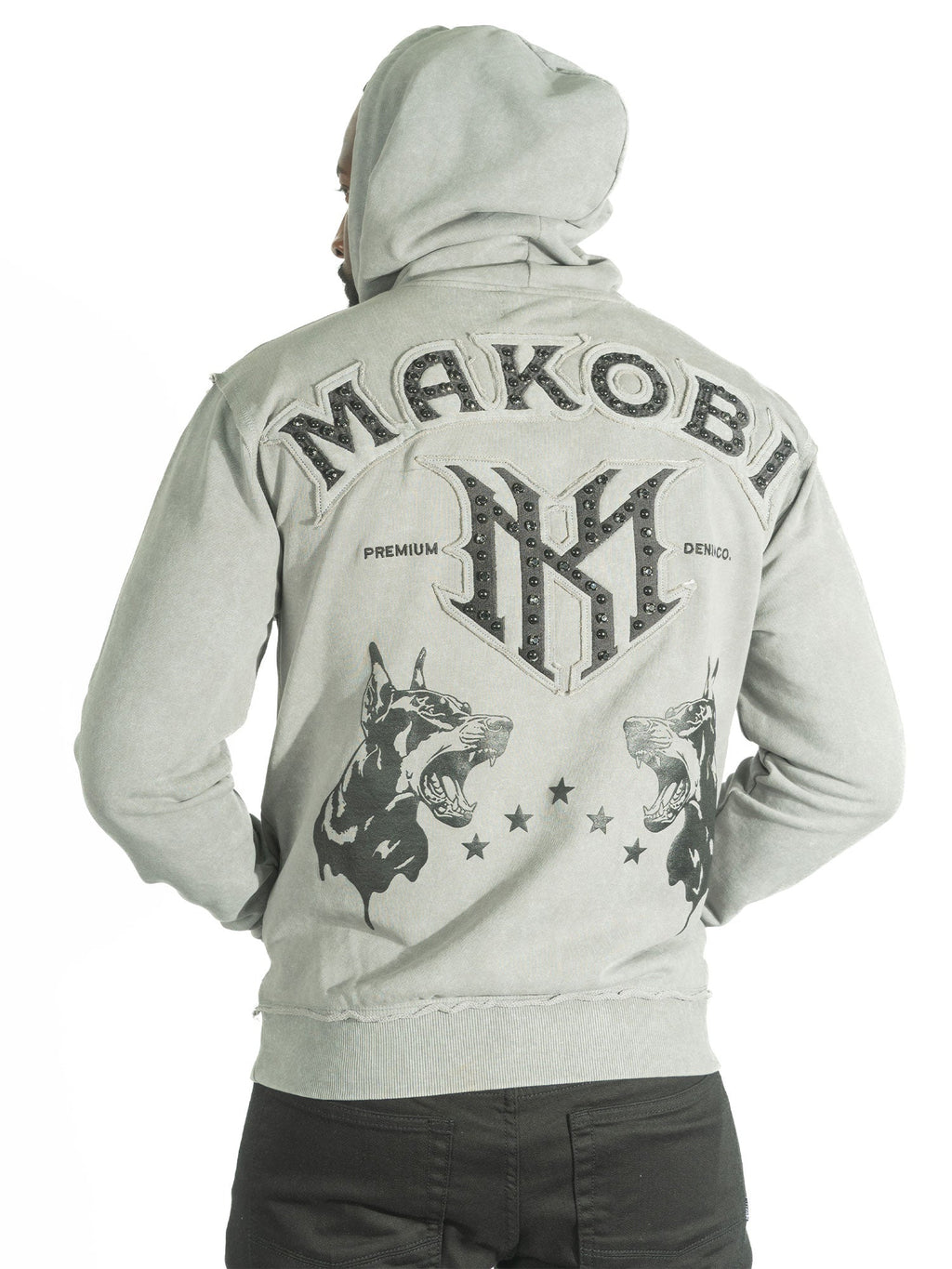 Fleece Hoodie | M4557 Sartoni Pull Over - Gray