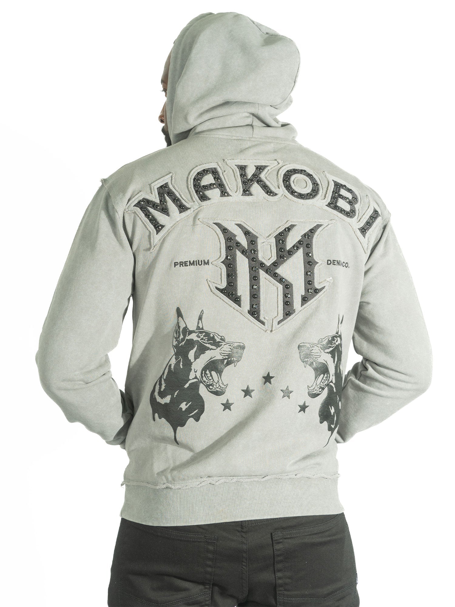 Fleece Hoodie | M4557 Sartoni Pull Over - Gray