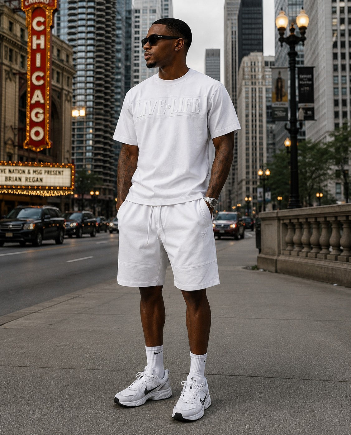M459 Live Life T-shirt - White