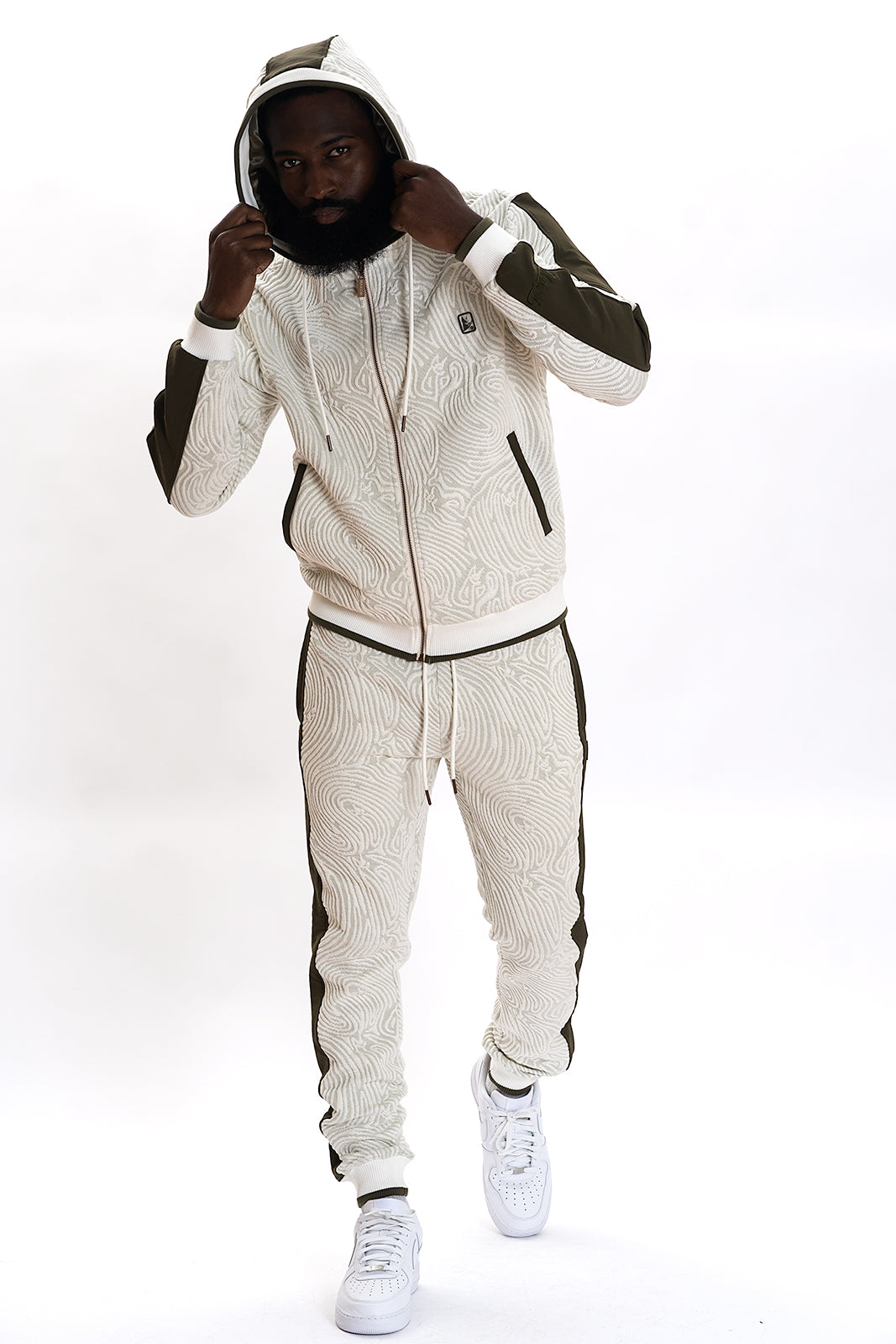 Makobi Tuscany Knit Set in Natural, product photo, alternate angle