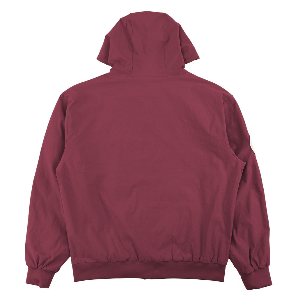 Nylon Hoodie | M4634 Adorni Zip Up- Burgundy