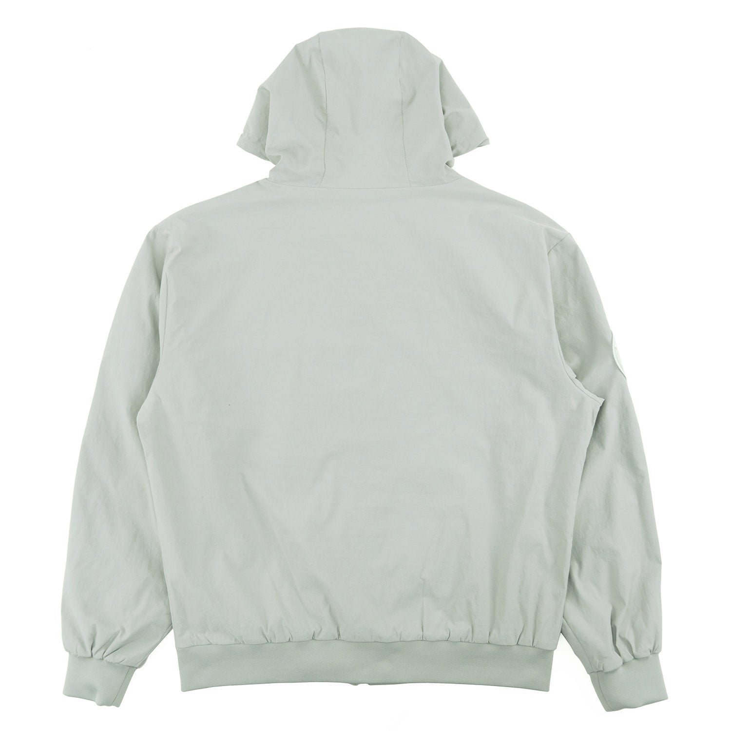 Nylon Hoodie | M4634 Adorni Zip Up- Gray