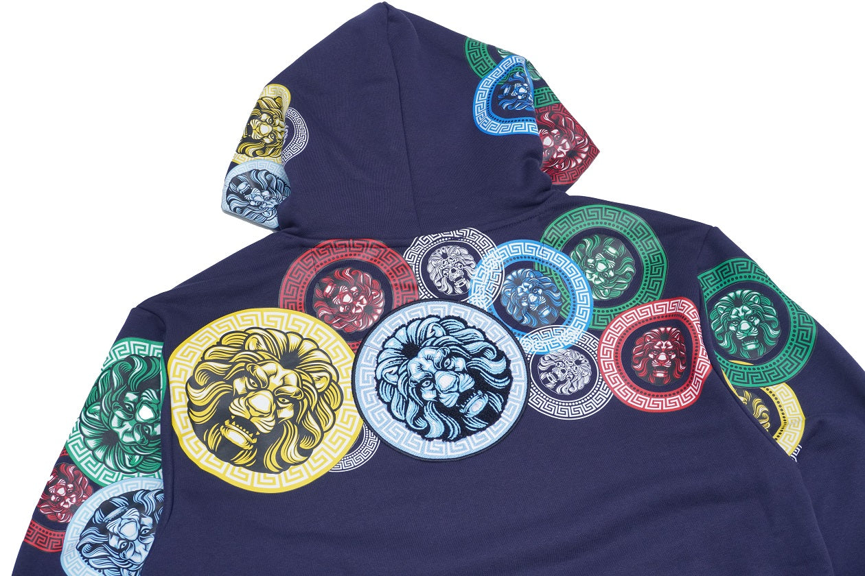 M4660 Aryeh Fleece Hoodie - Navy