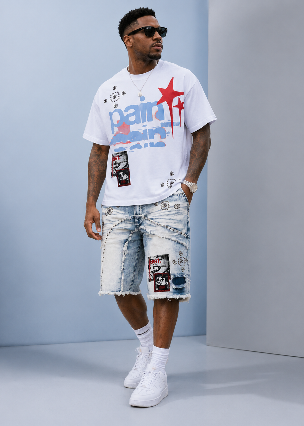 M471 Dolore Pain Oversized Tee  - White (NOT SOLD SEPARATELY - Add M671 Shorts to your Cart)