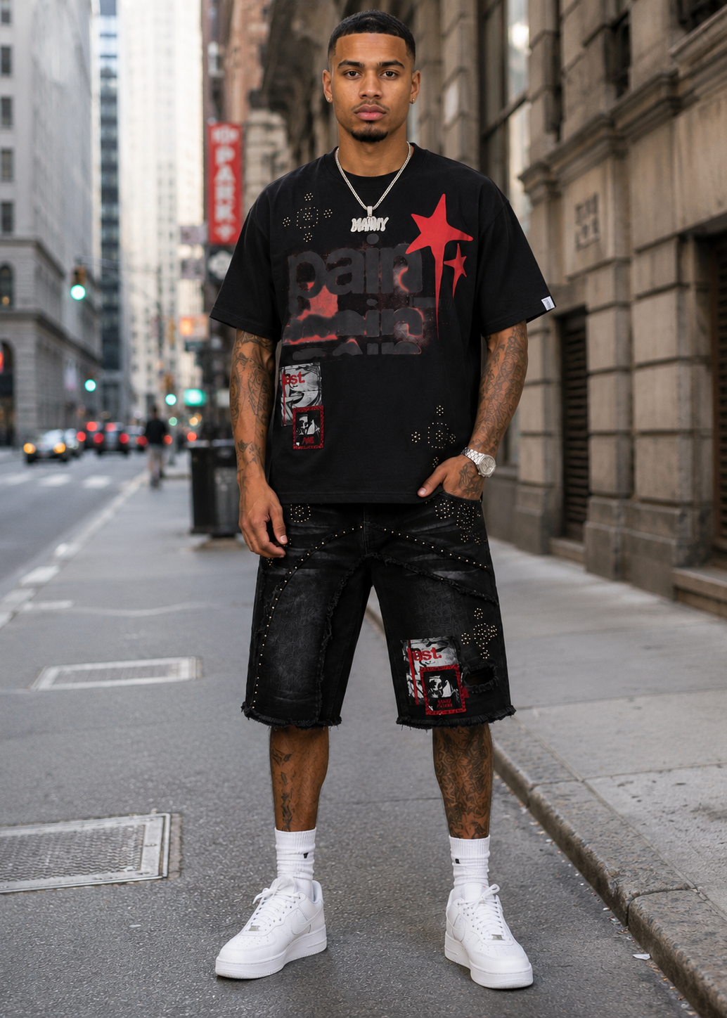 M471 Dolore Pain Oversized Tee  - Black (NOT SOLD SEPARATELY - Add M671 Shorts to your Cart)