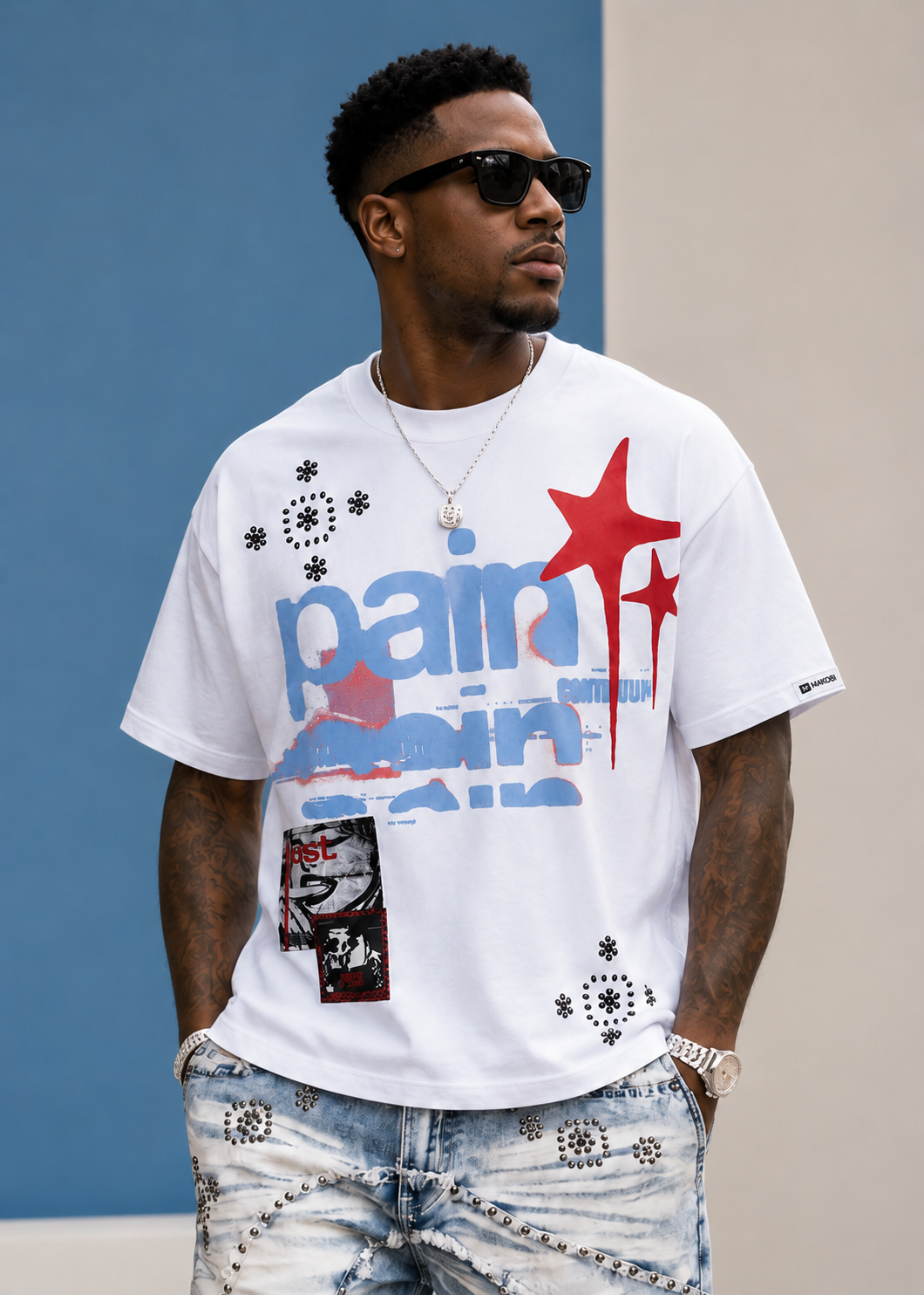 M471 Dolore Pain Oversized Tee  - White (NOT SOLD SEPARATELY - Add M671 Shorts to your Cart)