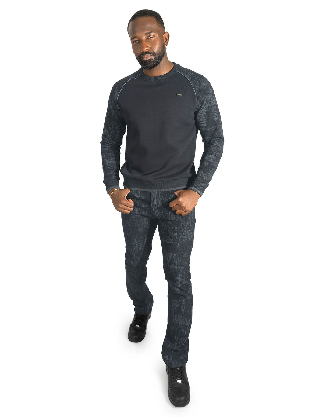 Sweatshirt | M4902 Bernardi Crewneck - Black