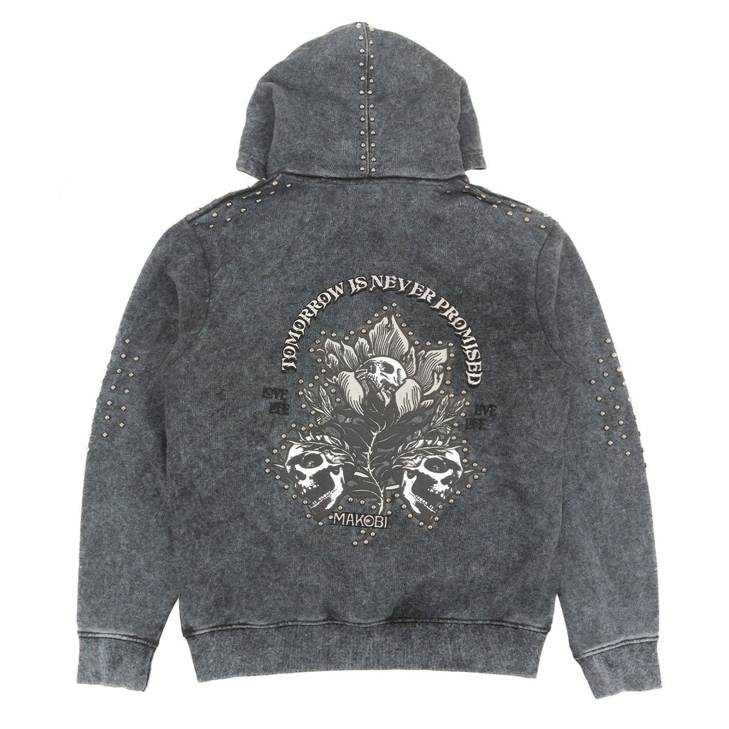 Fleece Hoodie | M5345 Bianco Zip Up - Black