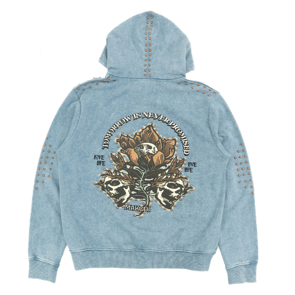 Fleece Hoodie | M5345 Bianco Zip Up - Blue