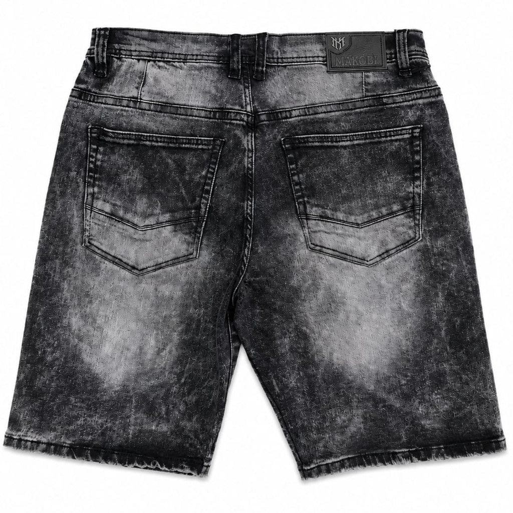 M613 Pastoni Denim Shorts - Black Wash