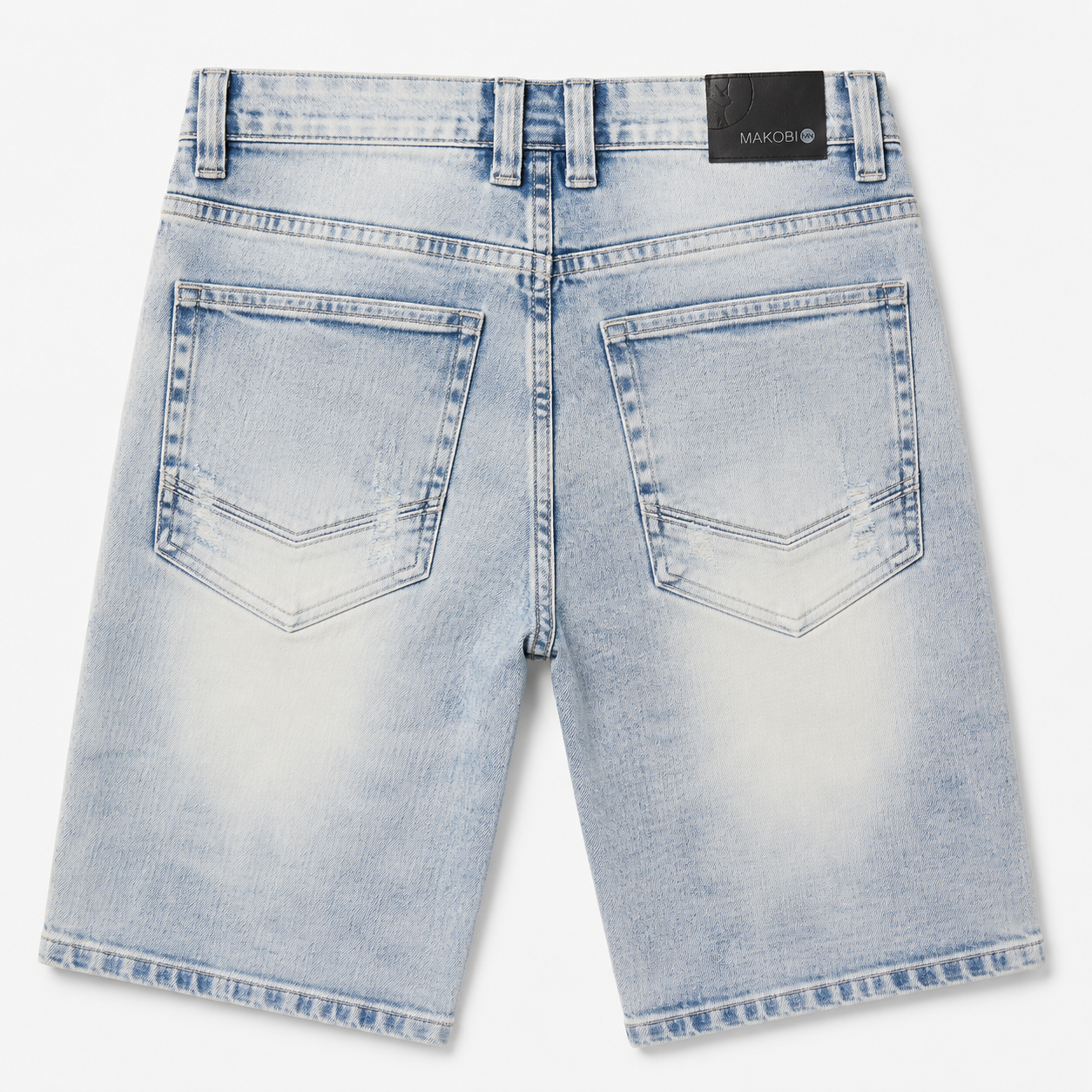 M613 Pastoni Denim Shorts - Light Wash