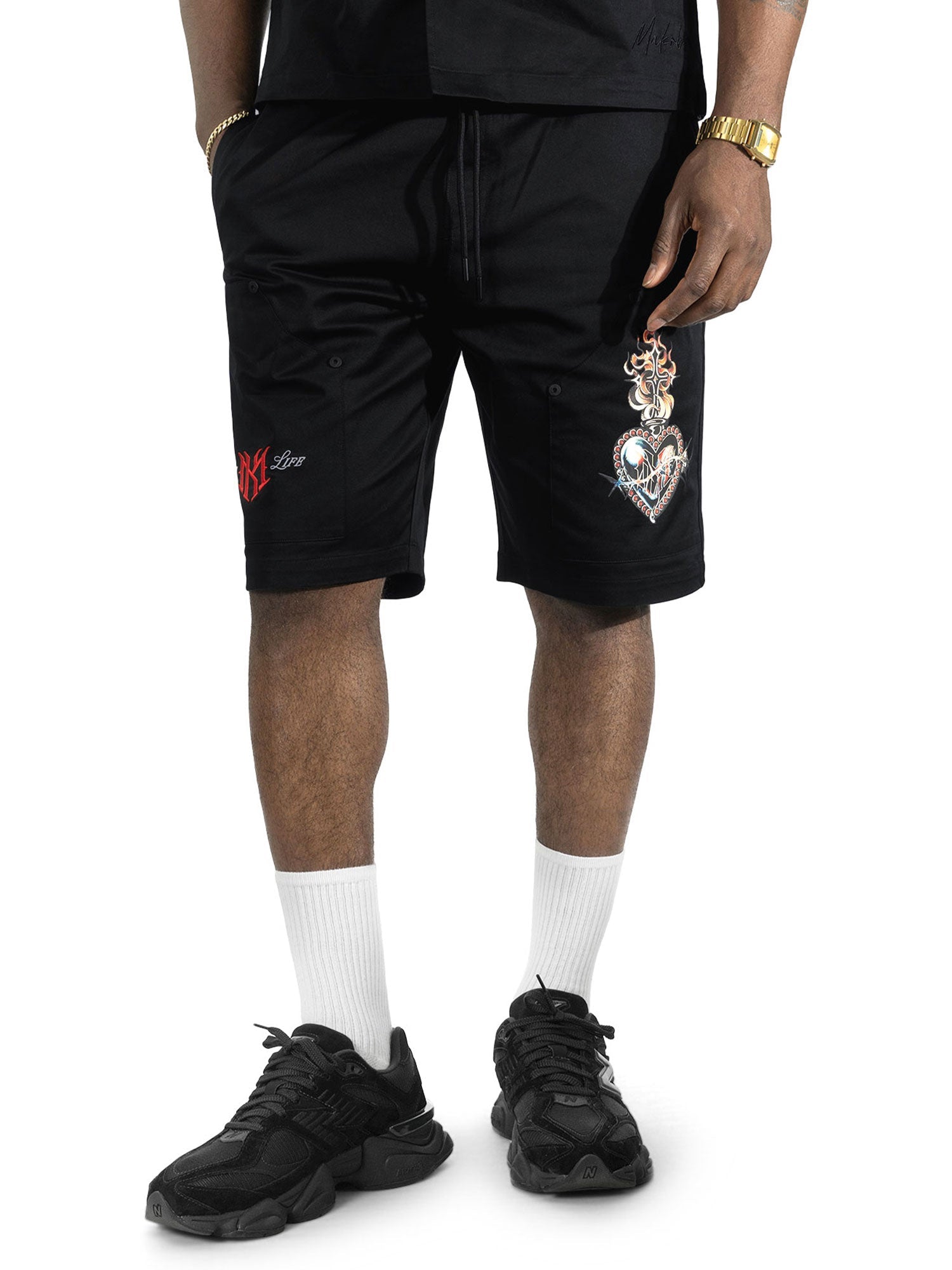 Set | M414 Vivere Twill Short Set - Black