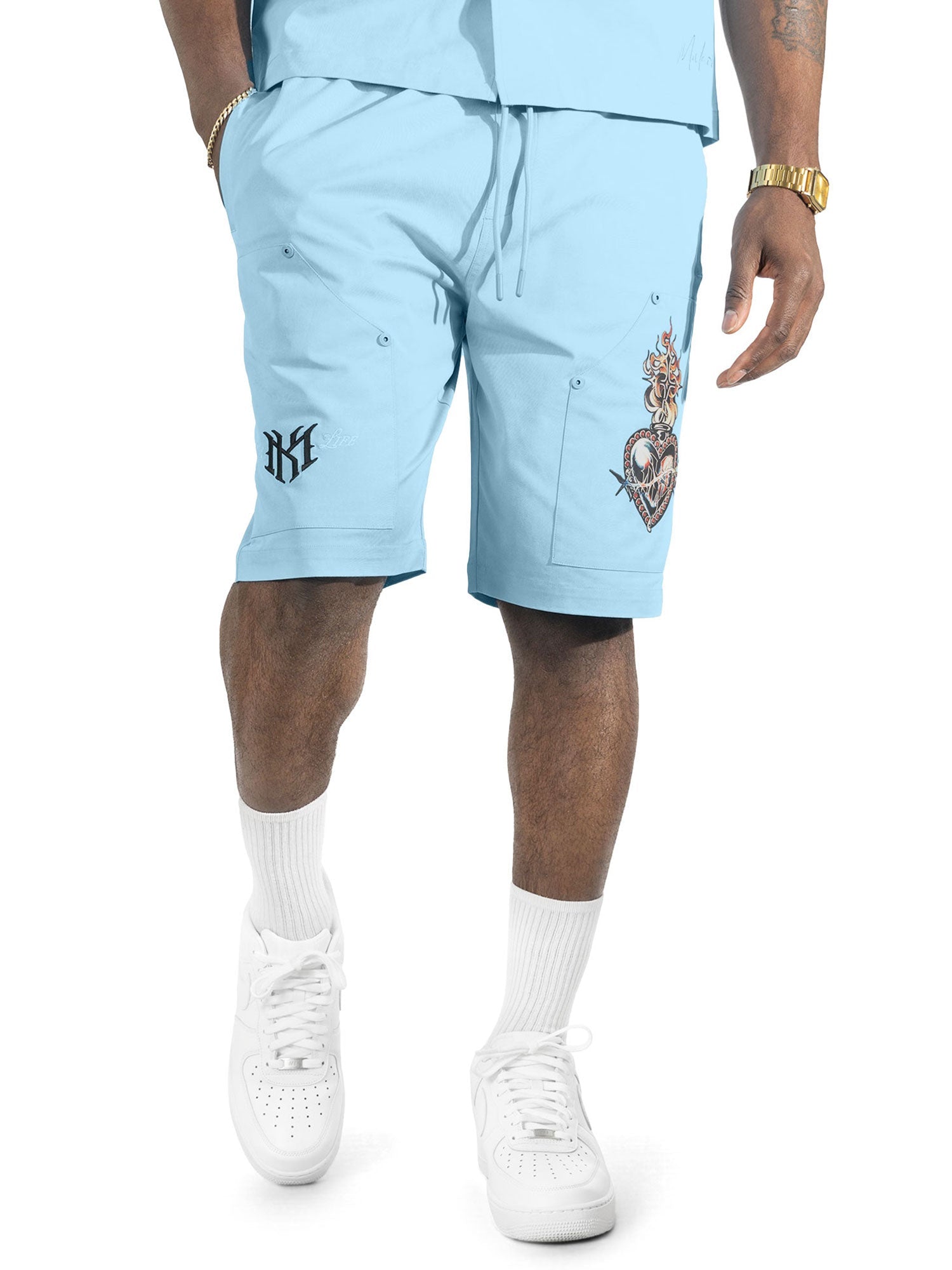 Set | M414 Vivere Twill Short Set - Blue