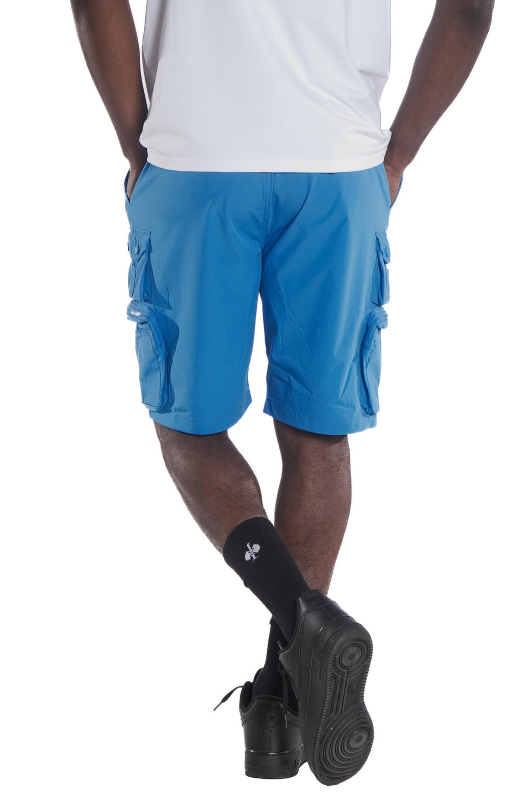 M633 Colton Nylon Spandex Cargo Shorts - Royal (OLD)
