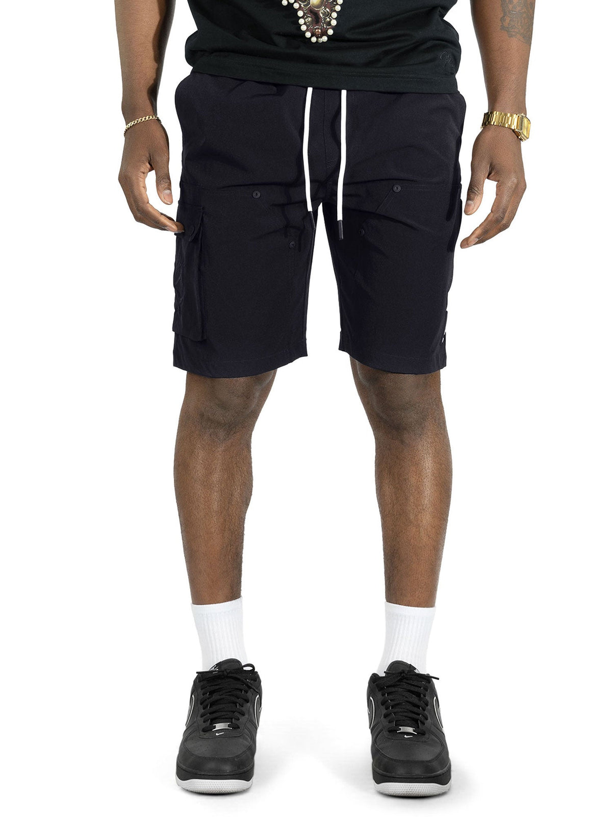 Nylon Shorts| M634 Adorni Shorts - Black
