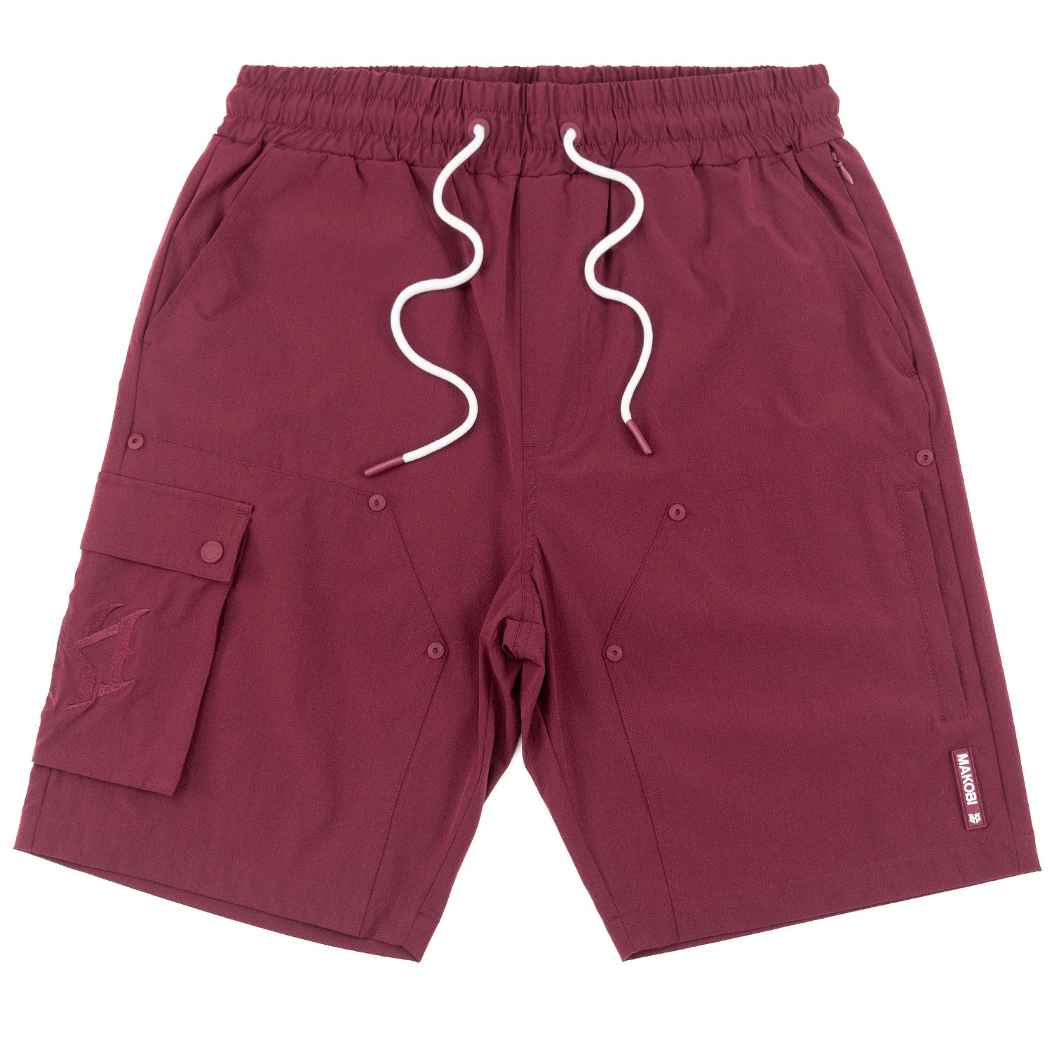 Nylon Shorts| M634 Adorni Shorts - Burgundy