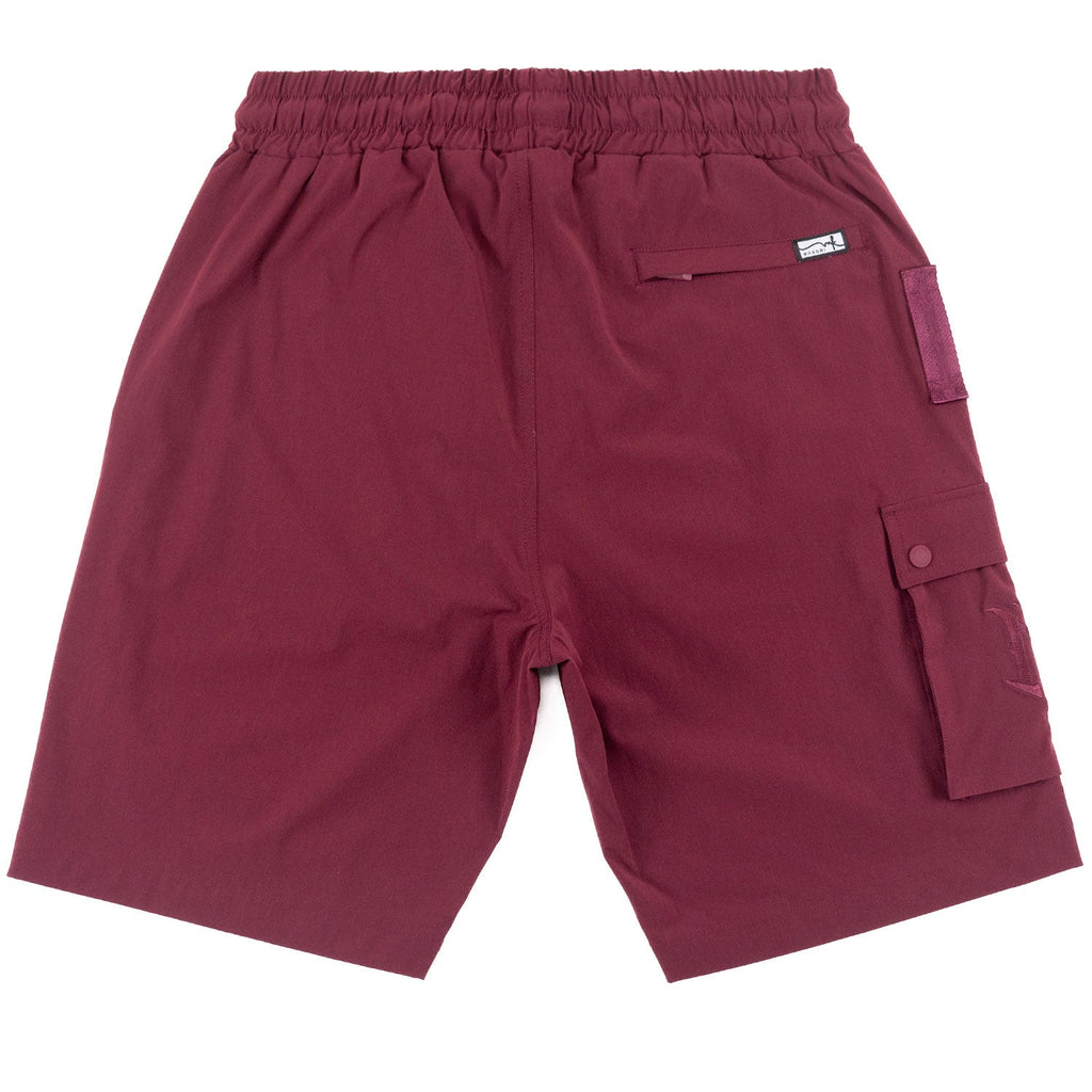Nylon Shorts| M634 Adorni Shorts - Burgundy