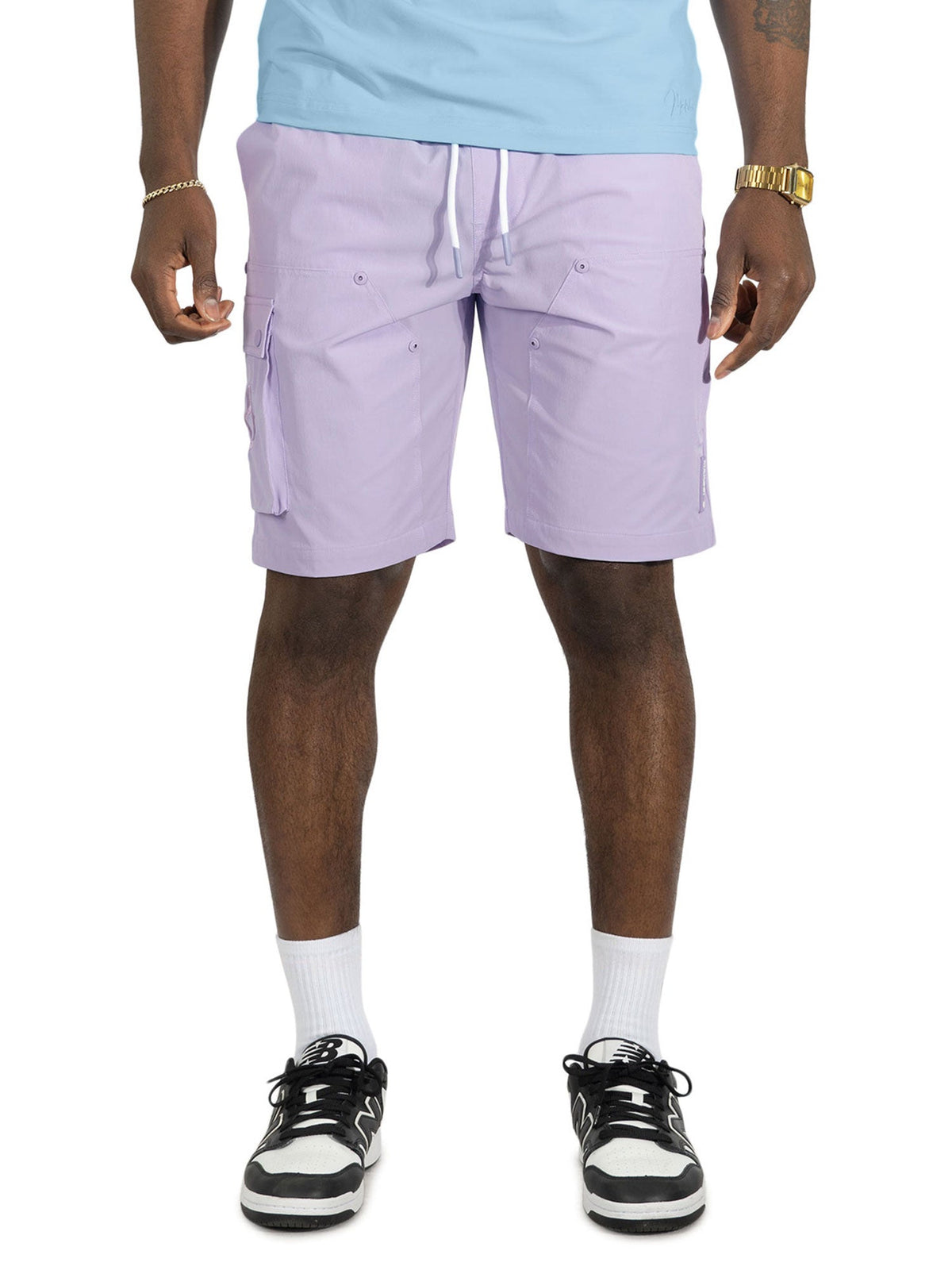 Nylon Shorts| M634 Adorni Shorts - Lavender
