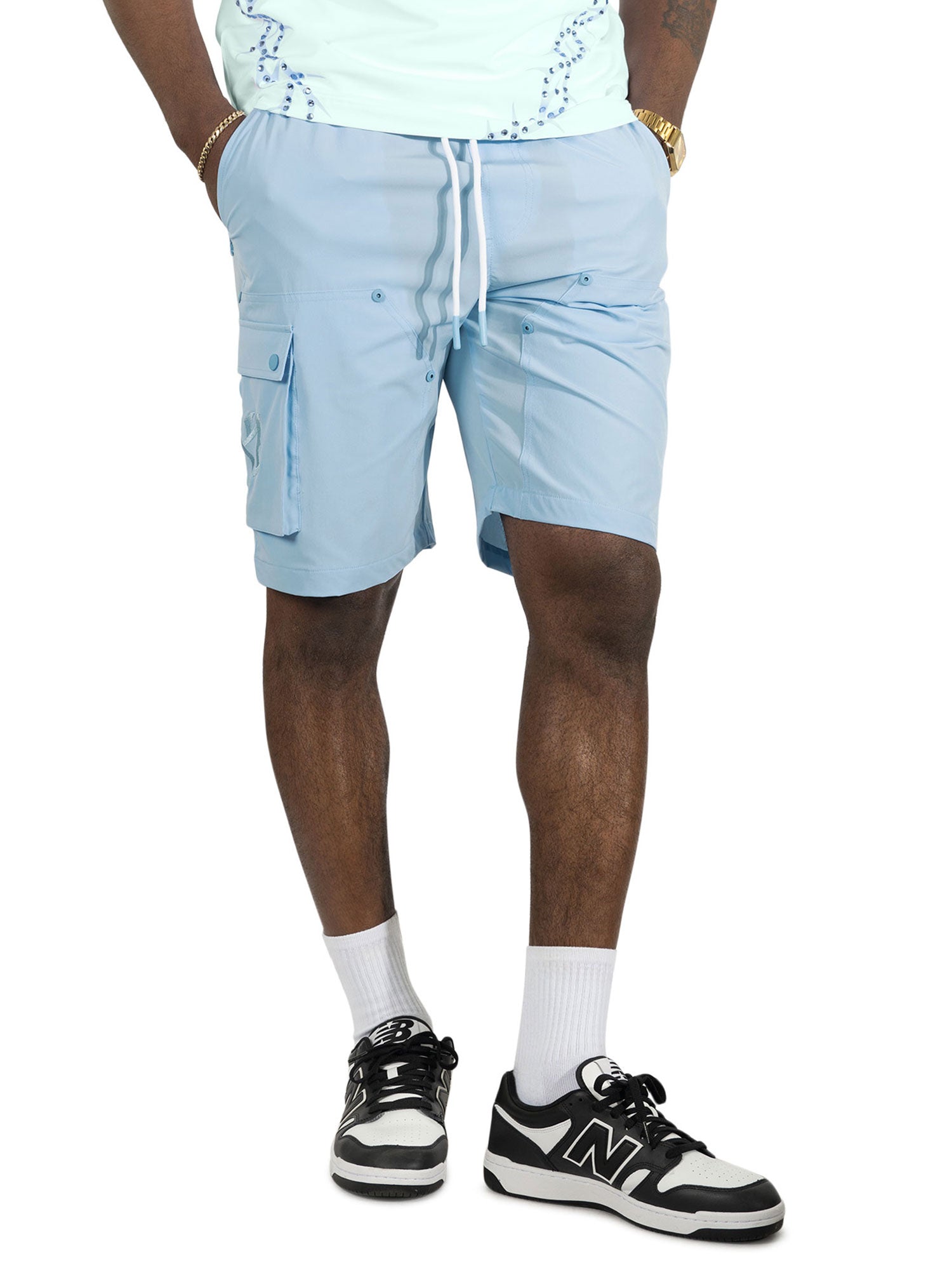 Nylon Shorts| M634 Adorni Shorts - Blue