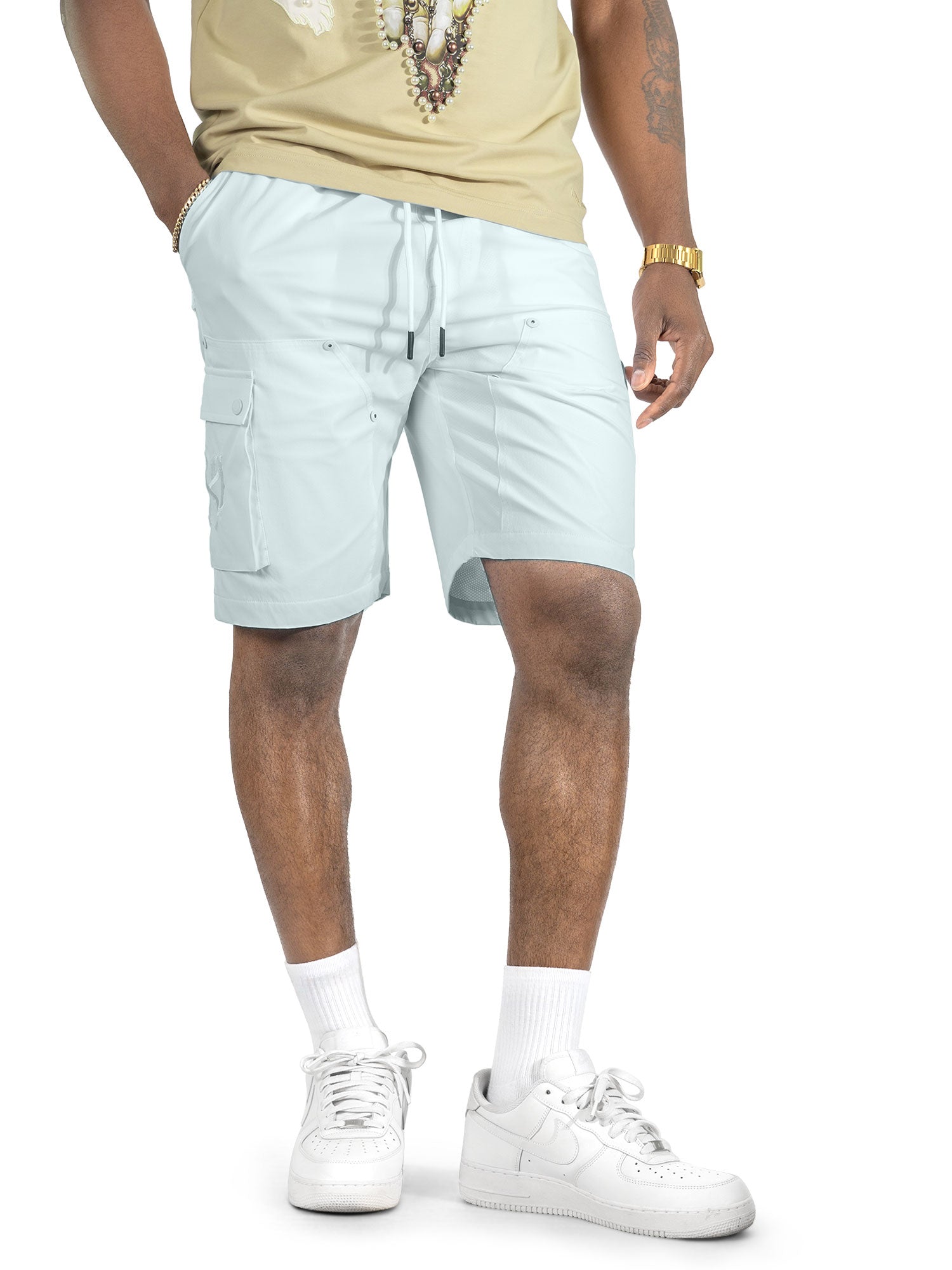 Nylon Shorts| M634 Adorni Shorts - White