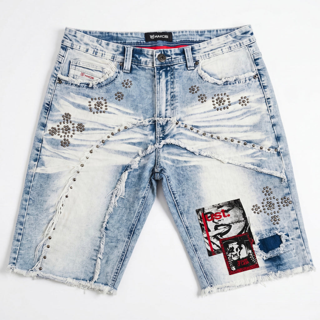M671 Dolore Pain Denim Shorts - Light Wash (NOT SOLD SEPARATELY - Add M471 to your Cart)