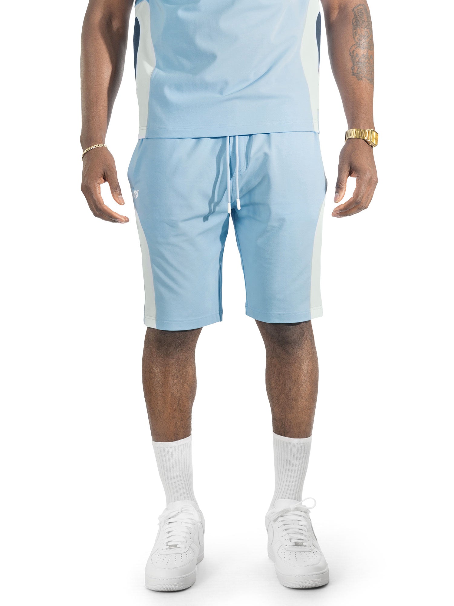 M398 Leone Short Set - Light Blue