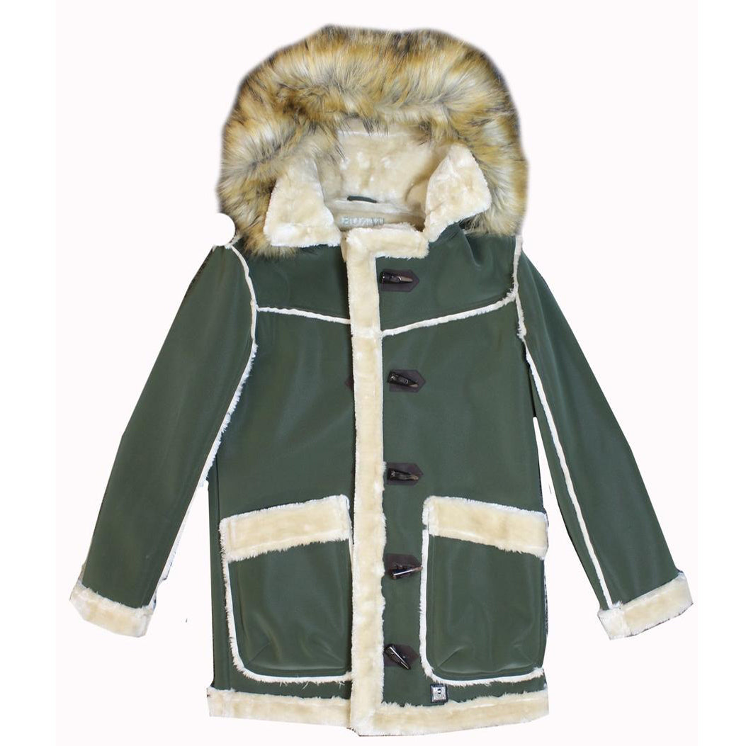 Makobi Shearling Jacket, Olive, product photo