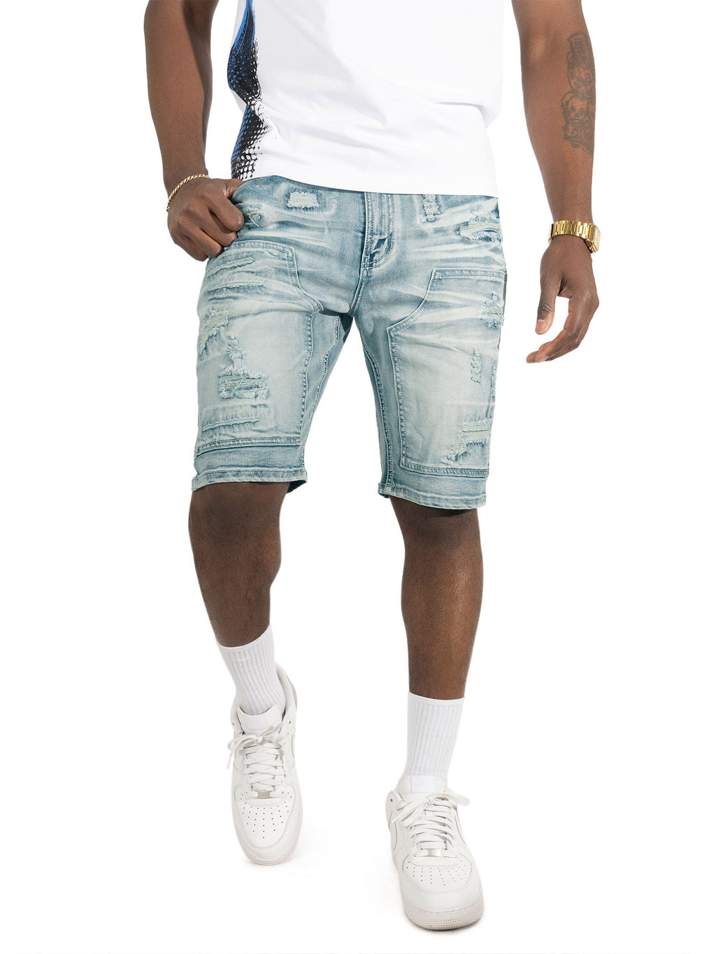 Denim Shorts | M904 Prego Jorts - Light Wash