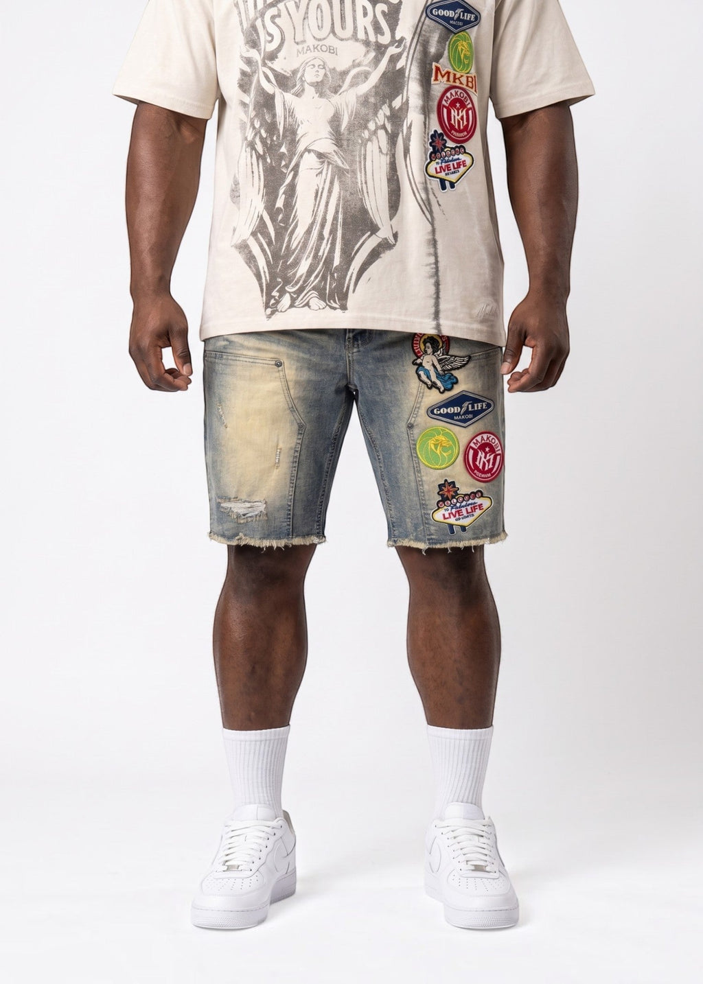 M941 Mondo Patch Denim Shorts - Dirt (NOT SOLD SEPARATELY - Add M441 Mondo to your Cart)