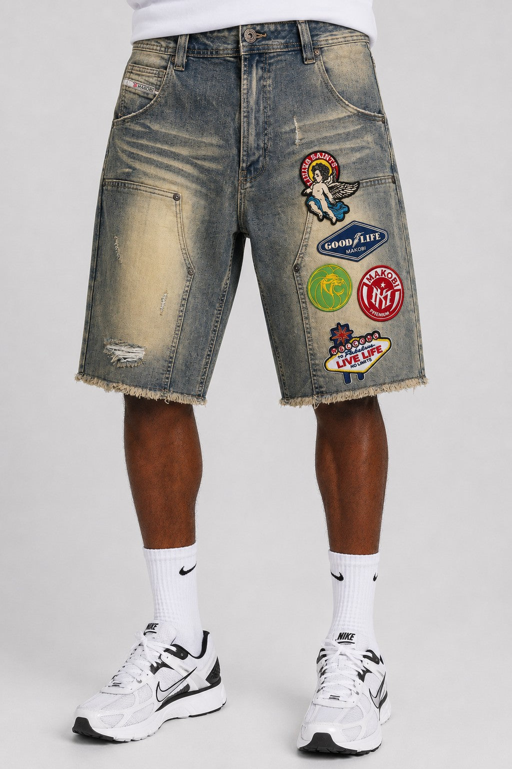 M941 Mondo Patch Denim Shorts - Dirt (NOT SOLD SEPARATELY - Add M441 Mondo to your Cart)