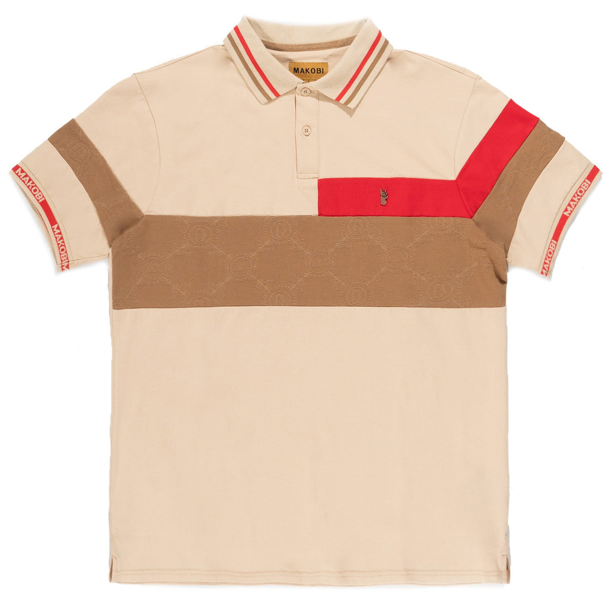 Makobi Caspar Polo Shirt, Mocha, product front